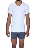 Wood Underwear white men's v-neck undershirt - Wood Underwear - Flyclothing LLC