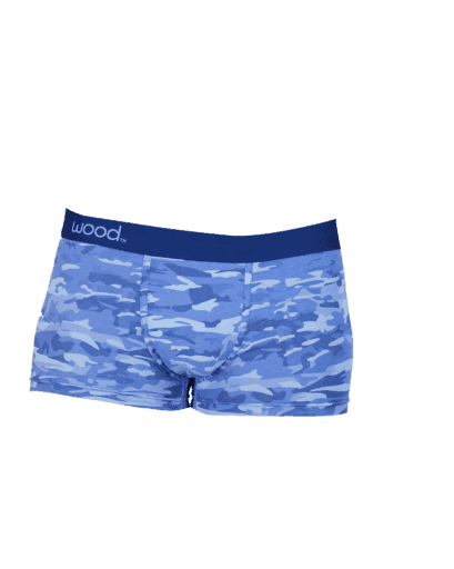 Wood Underwear blue camo mens trunk - Wood Underwear - Flyclothing LLC