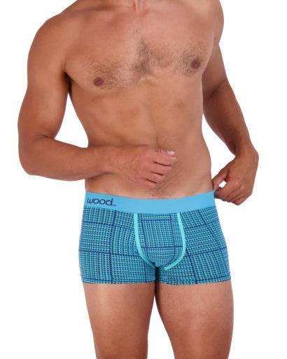 Wood Underwear blue hound weave men's trunk - Wood Underwear - Flyclothing LLC