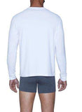 Wood Underwear white men's long sleeve henley - Wood Underwear - Flyclothing LLC