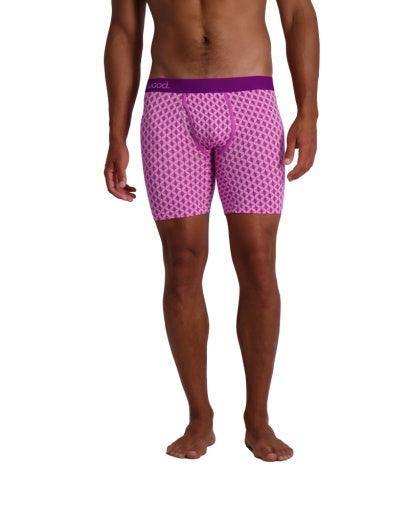 Wood Underwear purple interlock men's biker brief w-fly - Wood Underwear - Flyclothing LLC