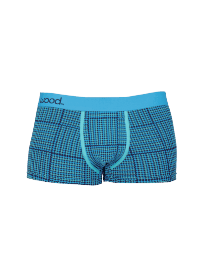Wood Underwear blue hound weave men's trunk - Wood Underwear - Flyclothing LLC