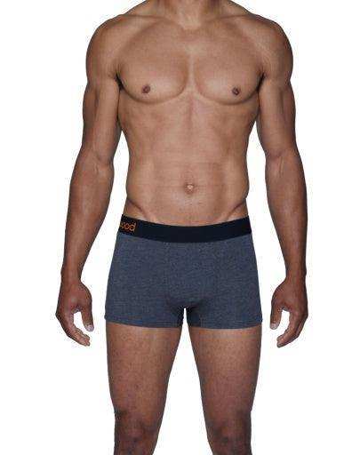 Wood Underwear charcoal heather men's trunk - Wood Underwear - Flyclothing LLC
