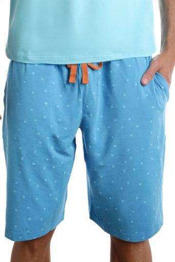 Wood Underwear b-squared blue men's lounge short - Wood Underwear - Flyclothing LLC