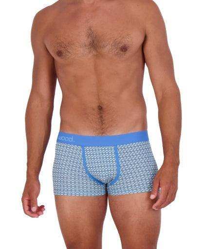 Wood Underwear steel blue rings men's trunk - Wood Underwear - Flyclothing LLC