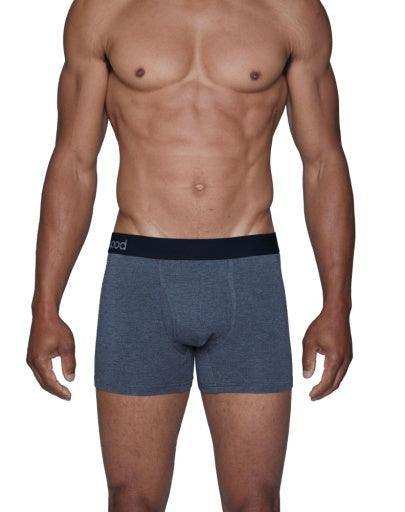 Wood Underwear charcoal heather men's boxer brief w-fly - Wood Underwear - Flyclothing LLC