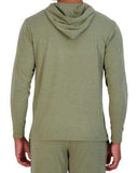 Wood Underwear olive mens long sleeve hoodie - Wood Underwear - Flyclothing LLC