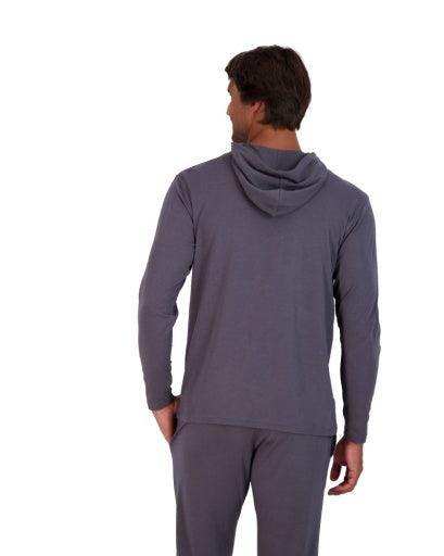 Wood Underwear iron mens long sleeve hoodie - Wood Underwear - Flyclothing LLC