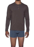 Wood Underwear walnut men's long sleeve henley - Wood Underwear - Flyclothing LLC
