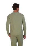 Wood Underwear olive men's long sleeve henley - Wood Underwear - Flyclothing LLC