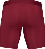 Wood Underwear burgundy red men's biker brief w-fly - Wood Underwear - Flyclothing LLC