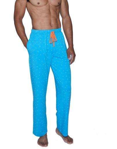 Wood Underwear b-squared blue men's lounge pant - Wood Underwear - Flyclothing LLC