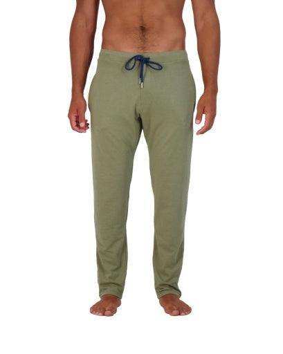 Wood Underwear olive mens tailored lounge pant - Wood Underwear - Flyclothing LLC