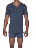 Wood Underwear charcoal heather men's v-neck undershirt - Wood Underwear - Flyclothing LLC