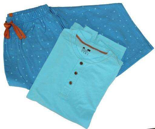 Wood Underwear b-squared blue men's lounge short - Wood Underwear - Flyclothing LLC