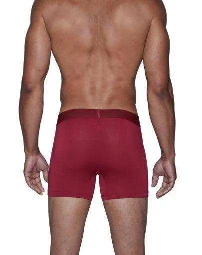 Wood Underwear burgundy red men's boxer brief w-fly - Wood Underwear - Flyclothing LLC