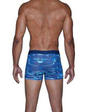 Wood Underwear blue liquid men's trunk - Wood Underwear - Flyclothing LLC