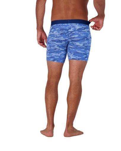 Wood Underwear blue camo mens biker brief w-fly - Wood Underwear - Flyclothing LLC