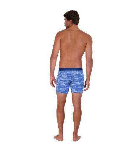 Wood Underwear blue camo mens biker brief w-fly - Wood Underwear - Flyclothing LLC