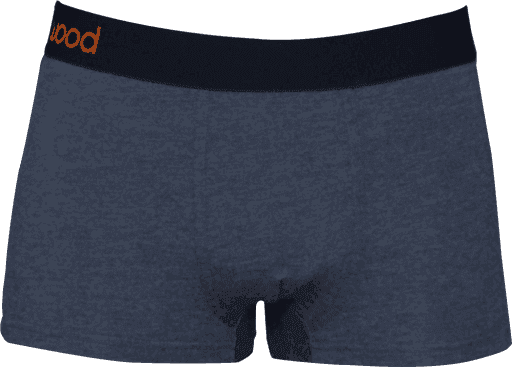Wood Underwear charcoal heather men's trunk - Wood Underwear - Flyclothing LLC