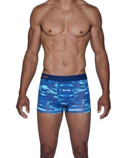 Wood Underwear blue liquid men's trunk - Wood Underwear - Flyclothing LLC