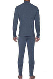 Wood Underwear charcoal heather men's long underwear mock turtle - Wood Underwear - Flyclothing LLC