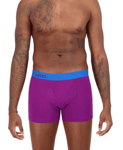 Wood Underwear grape men's boxer brief w-fly - Wood Underwear - Flyclothing LLC