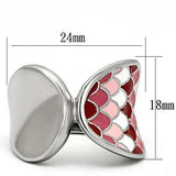 Alamode High polished (no plating) Stainless Steel Ring with Epoxy in Multi Color - Alamode - Flyclothing LLC