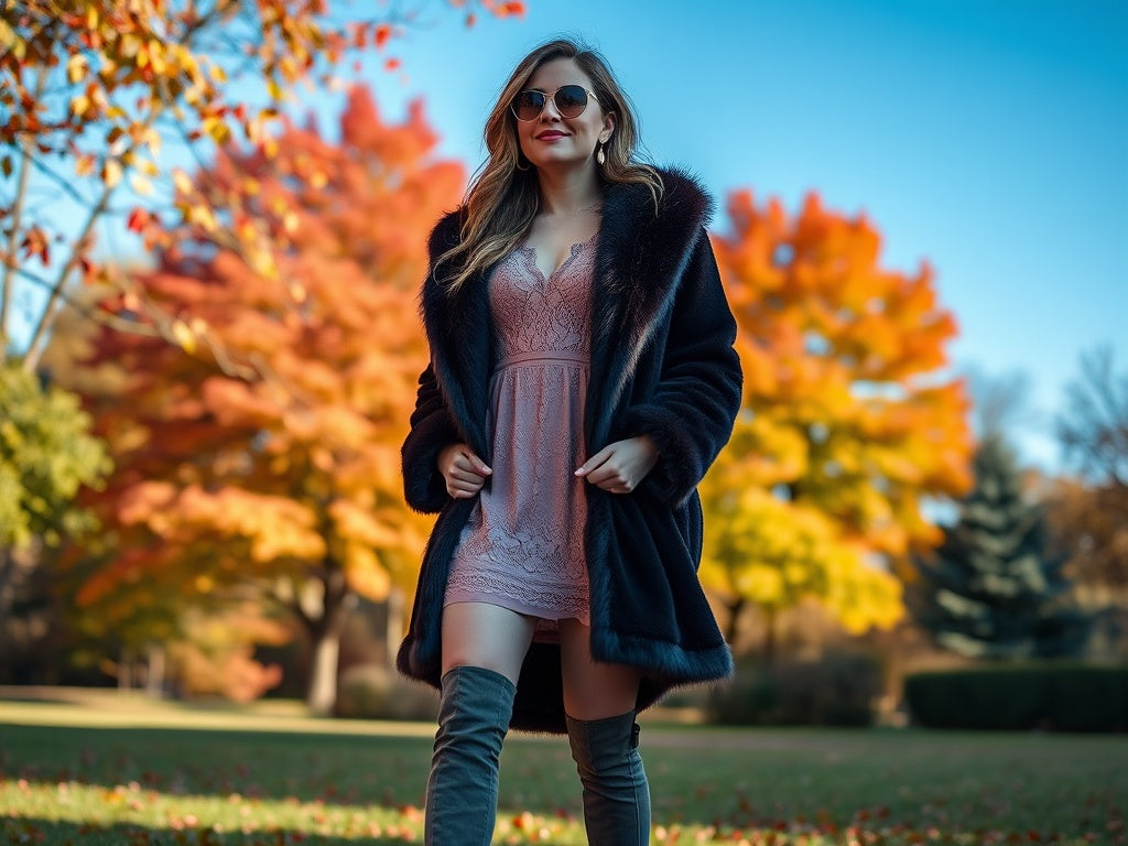 Enchanting Fall Fashion: The Perfect Blend of Lace, Suede, and Faux-Fur - Flyclothing LLC