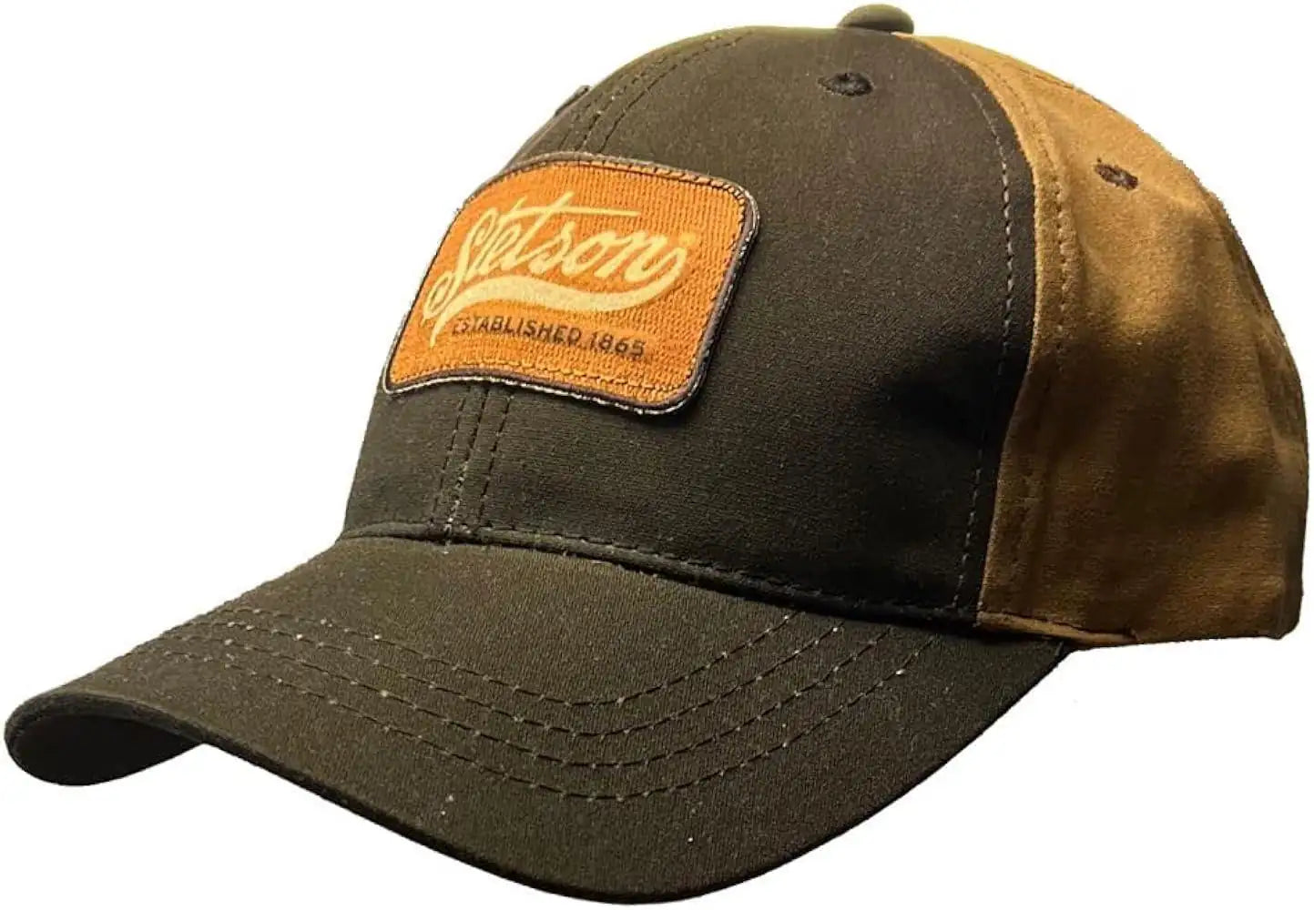 The Timeless Icon: Stetson Established 1865 Patch Adjustable Ball Cap Brown/Tan - Flyclothing LLC