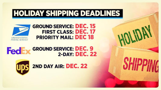 Holiday Shipping Schedule - Flyclothing LLC