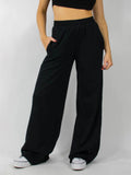 Elastic Waist Wide Leg Pants - Trendsi