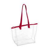Plain Non Branded Red Stadium Clear Bag - Logo Brands - Flyclothing LLC