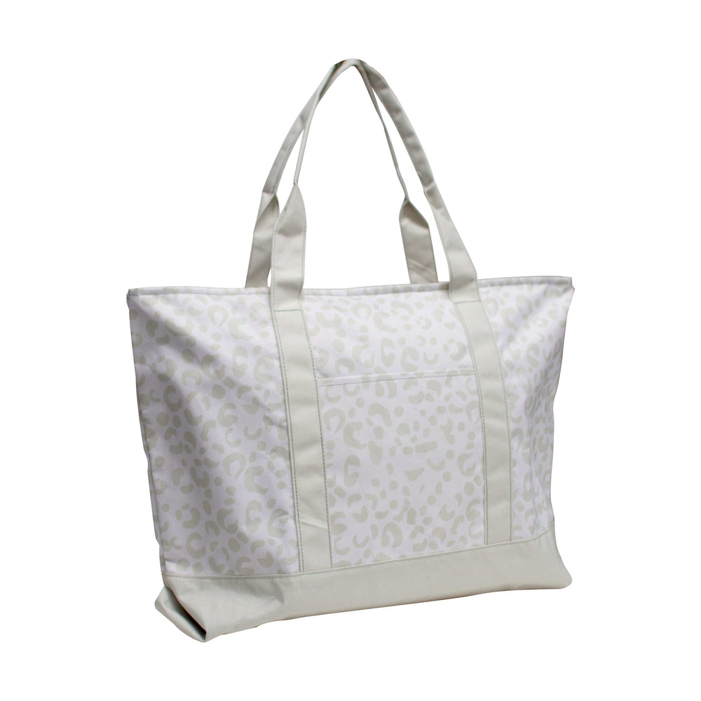 Plain Leopard Print Pattern Tote - Logo Brands - Flyclothing LLC