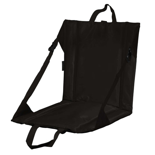 Plain Black Stadium Seat - Logo Brands - Flyclothing LLC