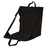 Plain Black Stadium Seat - Logo Brands - Flyclothing LLC