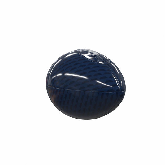 Plain Navy Carbon Fiber Mini-Size Glossy Football - Logo Brands - Flyclothing LLC