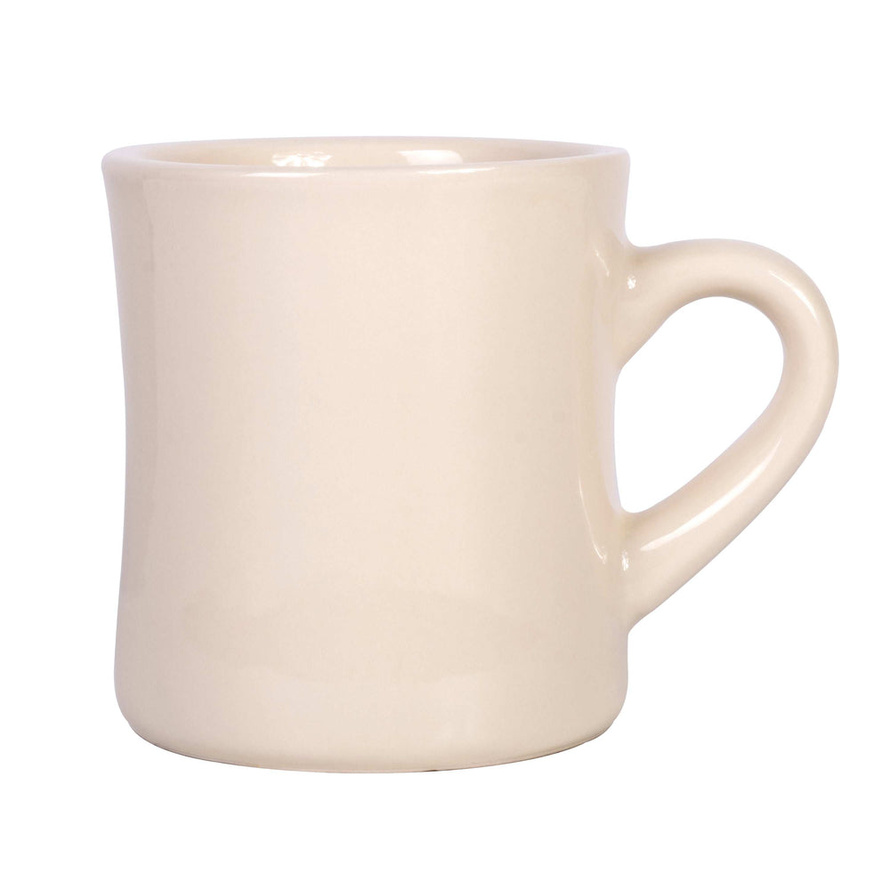 Plain White 12oz Diner Mug Non Branded - Logo Brands - Flyclothing LLC