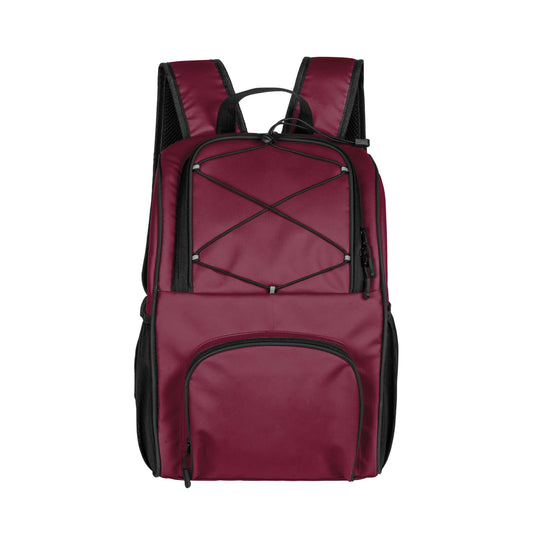 Plain Maroon 24 Can Flex Backpack Cooler - Logo Brands - Flyclothing LLC