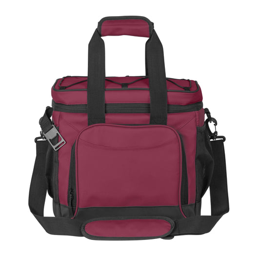 Plain Maroon 24 Can Flex Cooler - Logo Brands - Flyclothing LLC