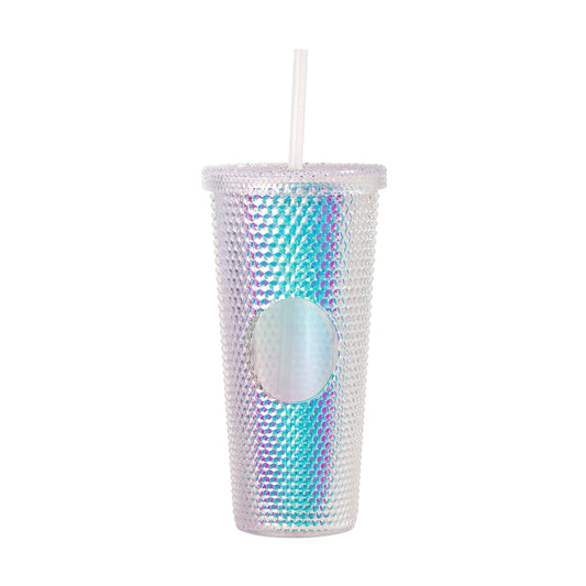 Plain 24oz Iridescent Studded Tumbler - Logo Brands - Flyclothing LLC