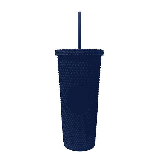 Plain Navy 24oz Studded Tumbler - Logo Brands - Flyclothing LLC