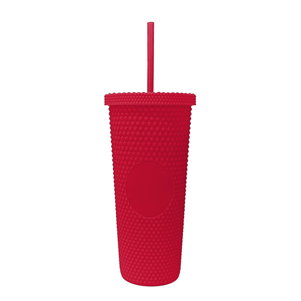 Plain Red 24oz Studded Tumbler - Logo Brands - Flyclothing LLC