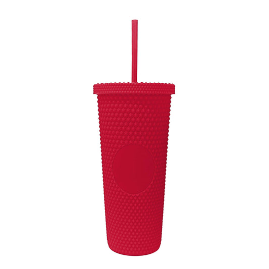 Plain Red 24oz Studded Tumbler - Logo Brands - Flyclothing LLC