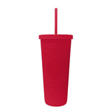 Plain Red 24oz Studded Tumbler - Logo Brands - Flyclothing LLC