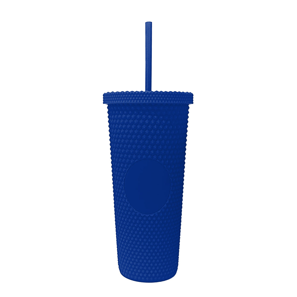 Plain Royal 24oz Studded Tumbler