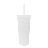 Plain White 24oz Studded Tumbler - Logo Brands - Flyclothing LLC