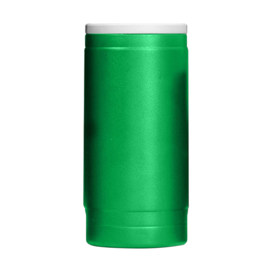 Plain Kelly 12oz Powder Coat Slim Can Coolie - Logo Brands - Flyclothing LLC