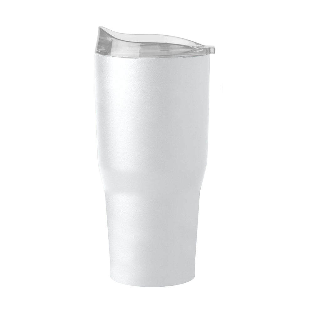 Plain Non Branded White 30oz Powder Coat Tumbler - Logo Brands - Flyclothing LLC
