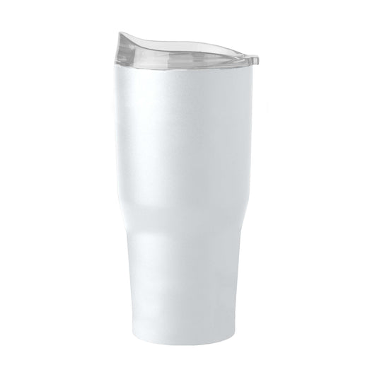 Plain Non Branded White 30oz Powder Coat Tumbler - Logo Brands - Flyclothing LLC